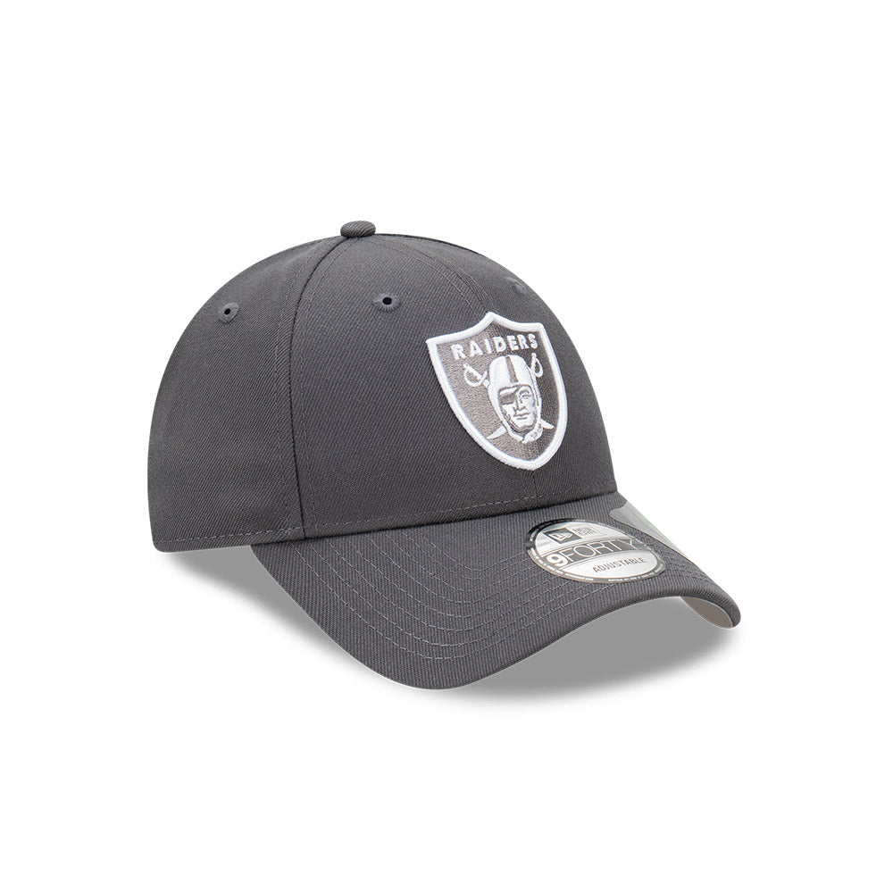 Las Vegas Raiders Hat - Graphite Grey Repreve 9Forty NFL Snapback Cap - New Era